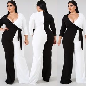 ‘Two Sided’ Jumpsuit-Curvy Collection